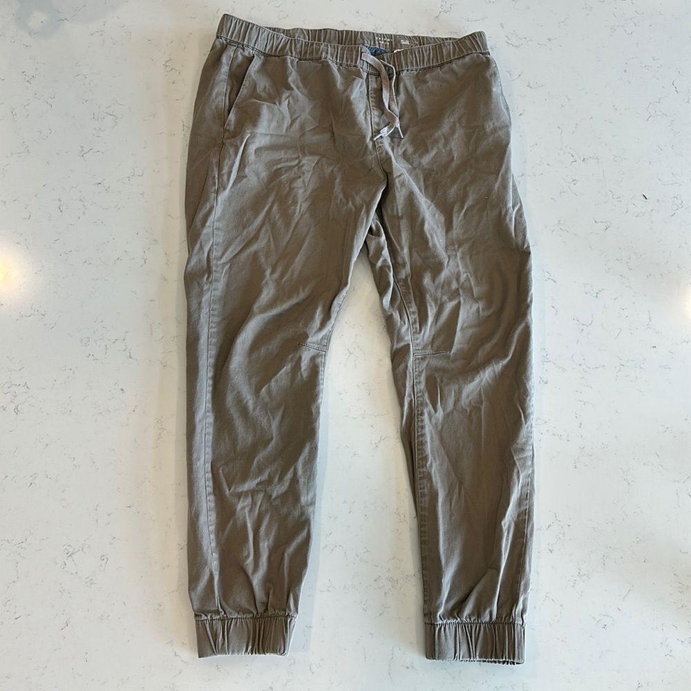 Bullhead Denim Co. Khaki Pants with Elastic Waist and